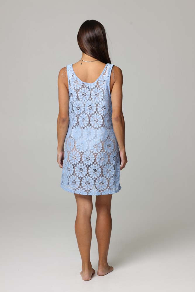 Sunburst Mini Tank Dress