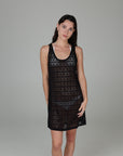 Diamante Scoop Neck Tank Dress