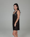 Diamante Scoop Neck Tank Dress