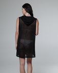 Escala Sleeveless Button Down Hoodie