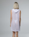 Escala Sleeveless Button Down Hoodie