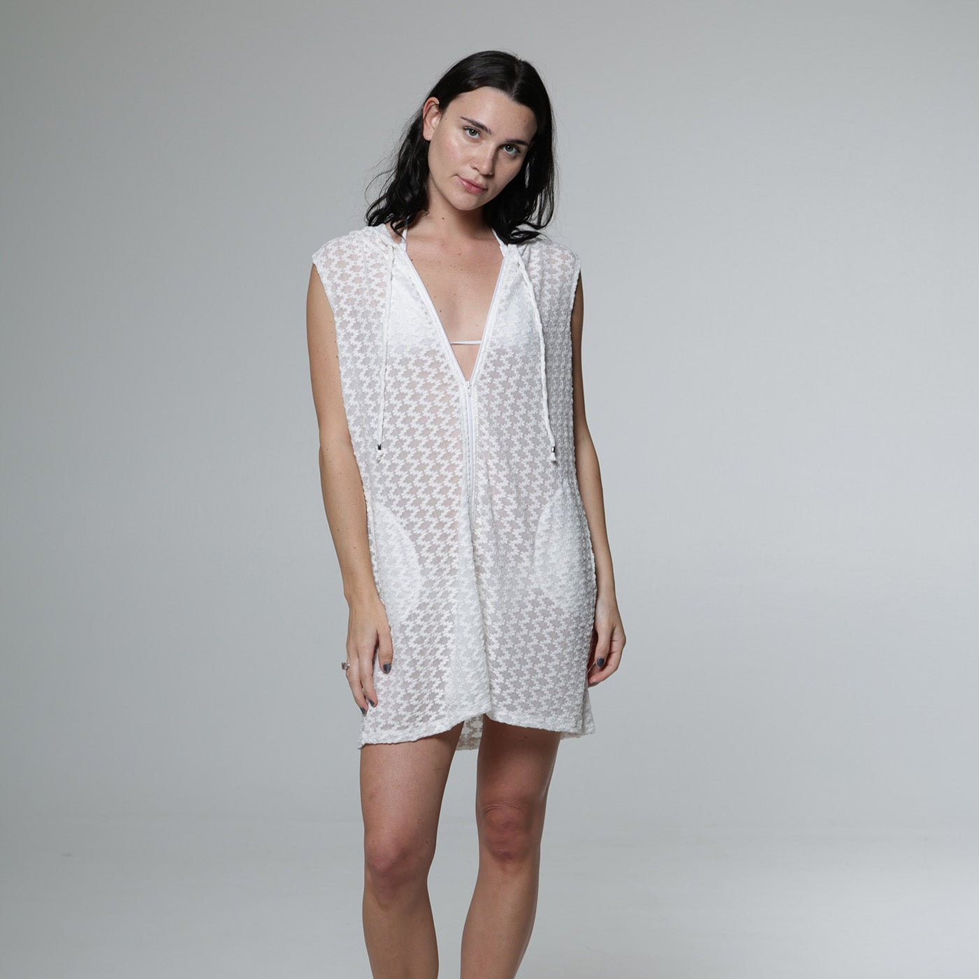 Tropez Sleeveless Full Zip Hoodie