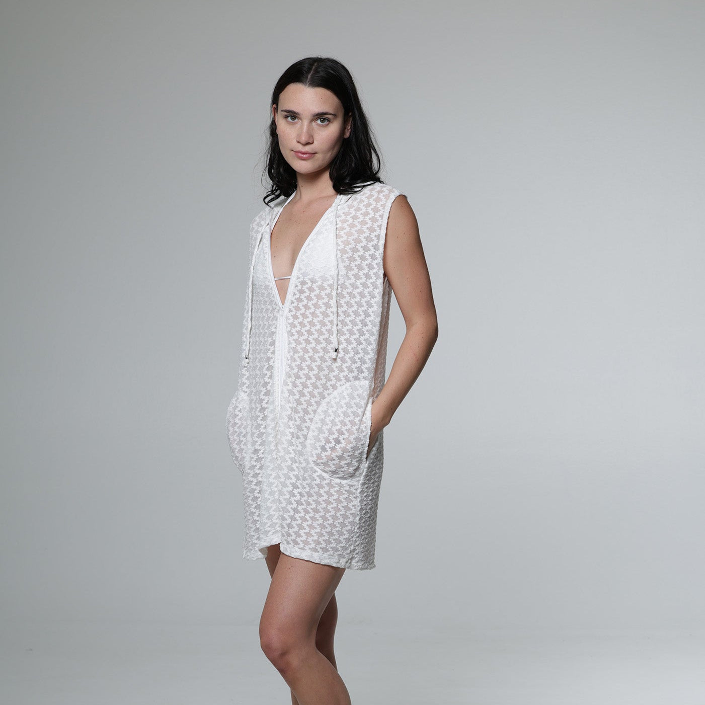 Tropez Sleeveless Full Zip Hoodie