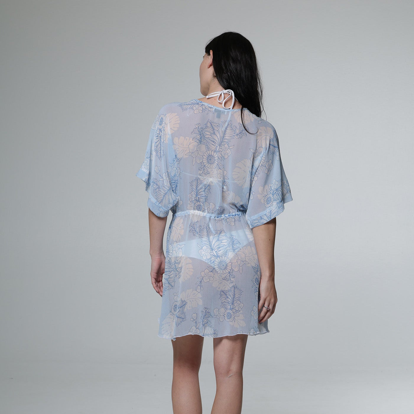 Waikiki V-Neck Kimono Dress