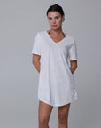 Santorini Short Sleeve V-Neck Tunic