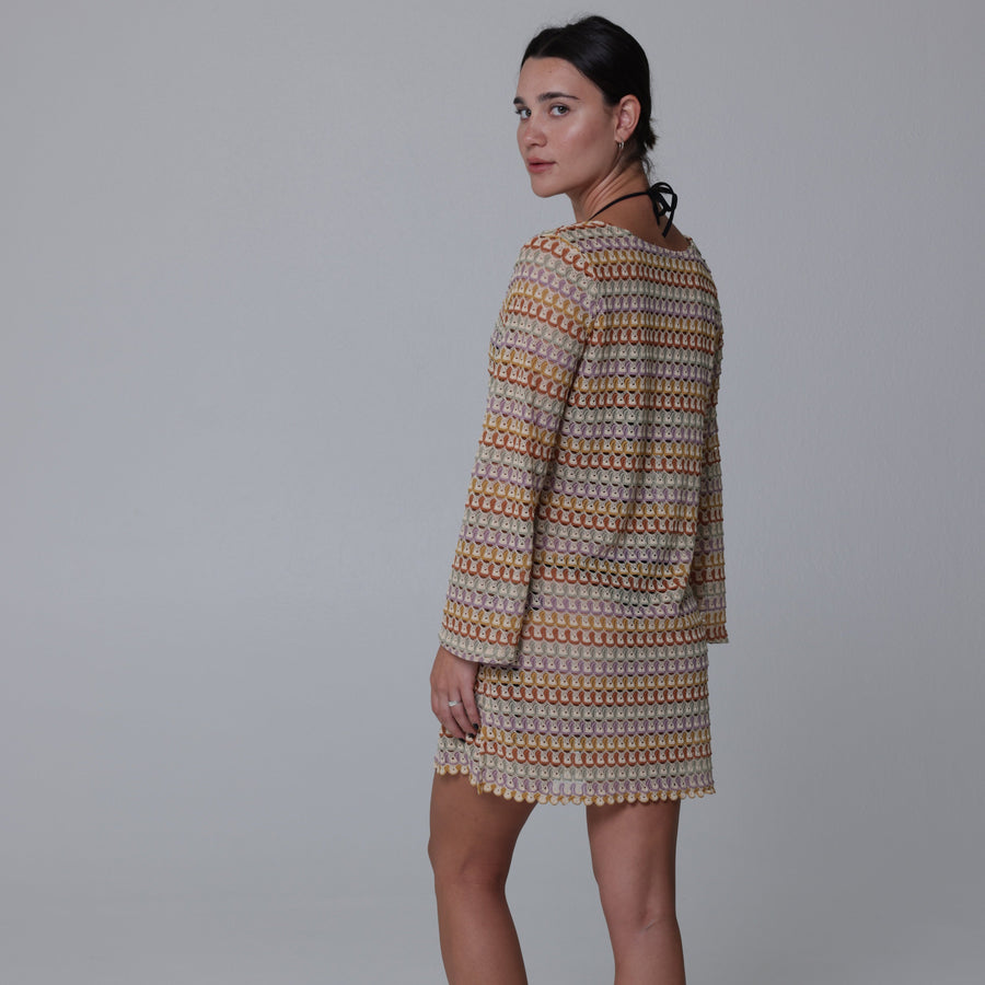 Aruba Bell Sleeve Scoop Neck Tunic