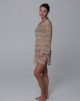 Aruba Bell Sleeve Scoop Neck Tunic