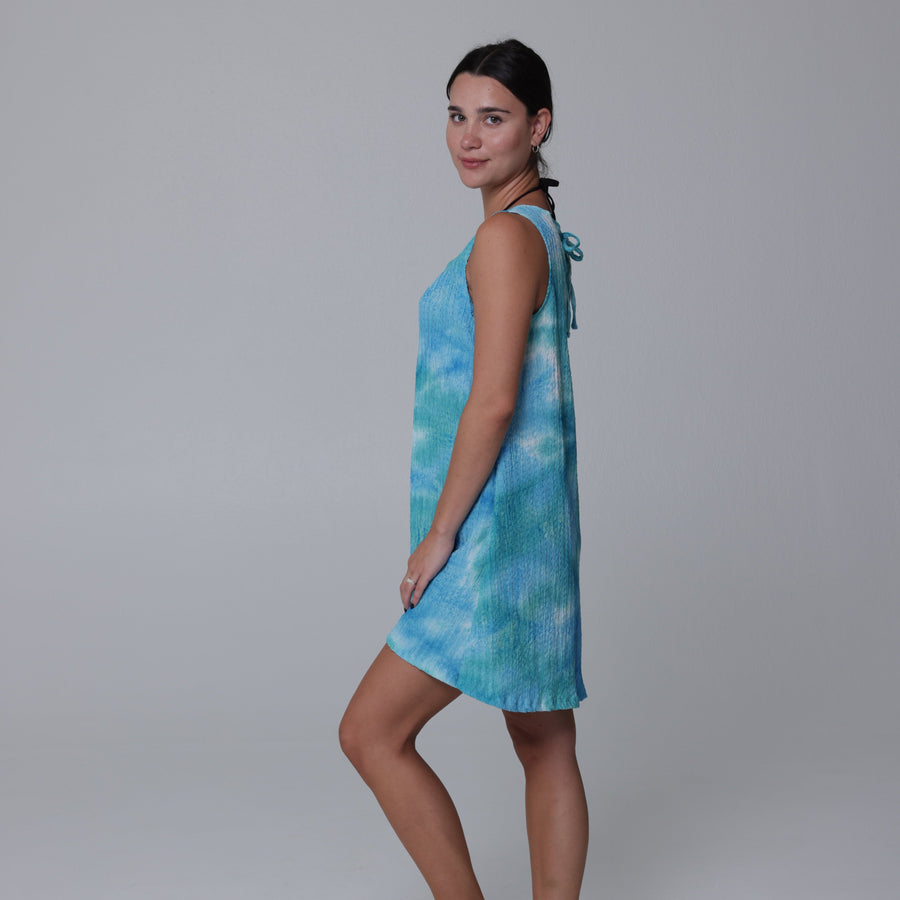 Ocean Tie-Back Dress