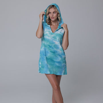 Ocean Sleeveless V-Neck Hoodie