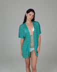 Diamante Open Front Kimono