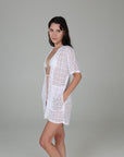 Diamante Open Front Kimono