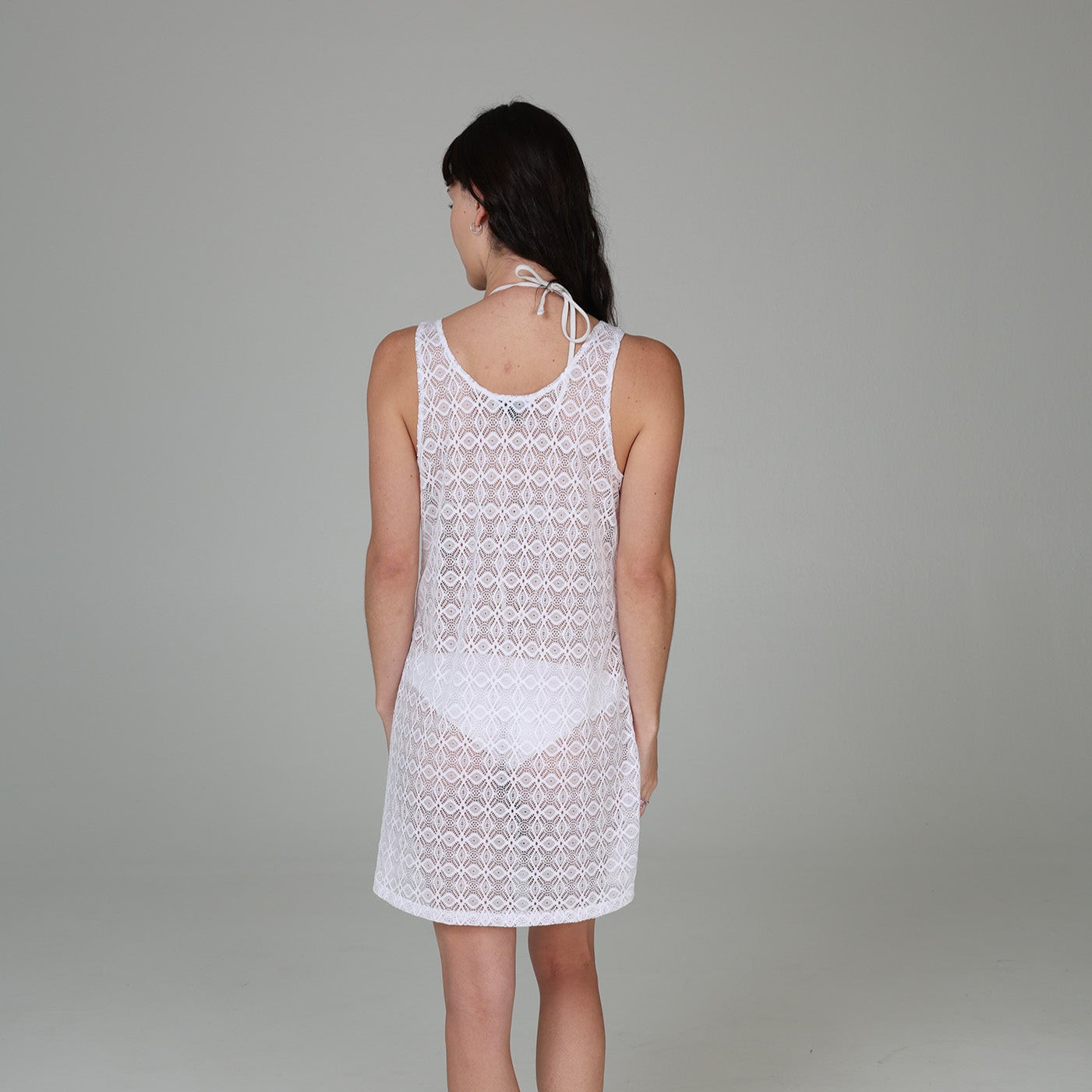 Diamante Scoop Neck Tank Dress