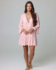 Petals Lace Up Tiered Dress