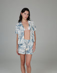 Côte d'Azur Short Sleeve Button Down Shirt