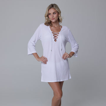 Maldives Lace Neck Tunic