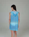 Escala Sleeveless Button Down Hoodie