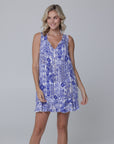 Batik Tie Front Dress