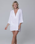 Cancun Lace Neck Big Shirt