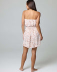 Blossom Bandeau Cinch-Waist Dress