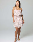 Blossom Bandeau Cinch-Waist Dress