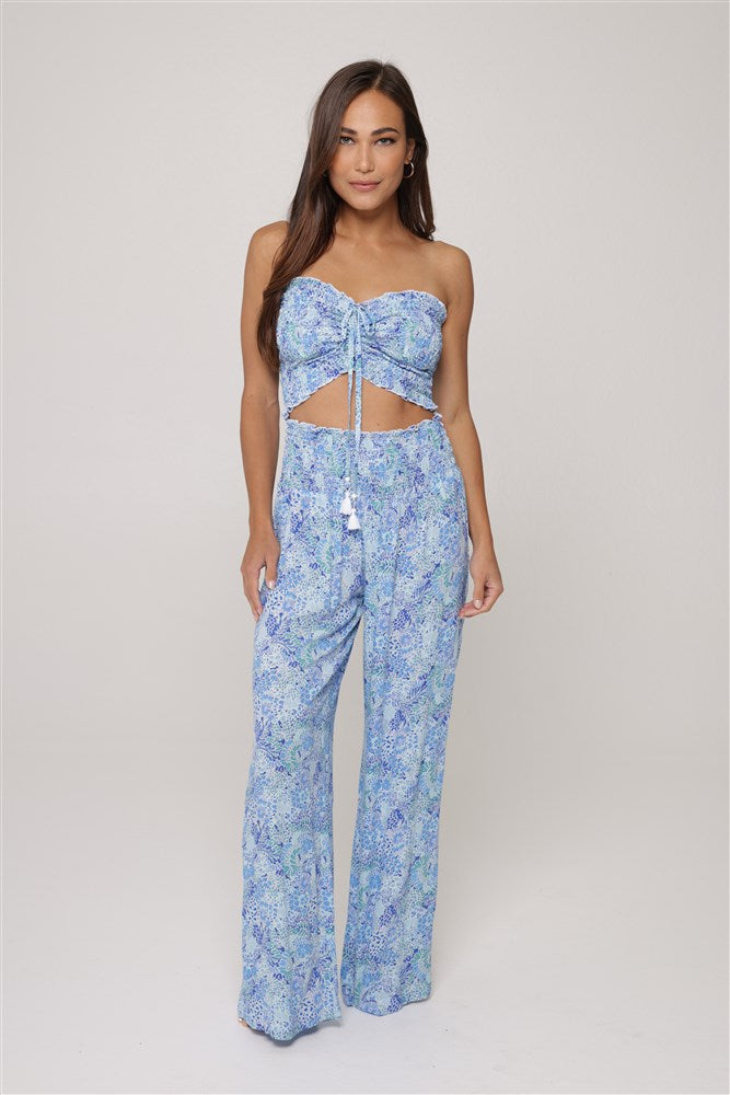 Sea Glass Smocked Pant