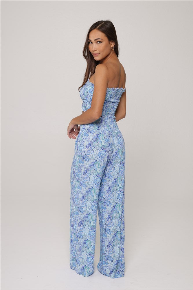 Sea Glass Smocked Pant